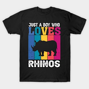 Just A Boy Who Loves Rhinos, Tee Talk Triumph Extravaganza T-Shirt